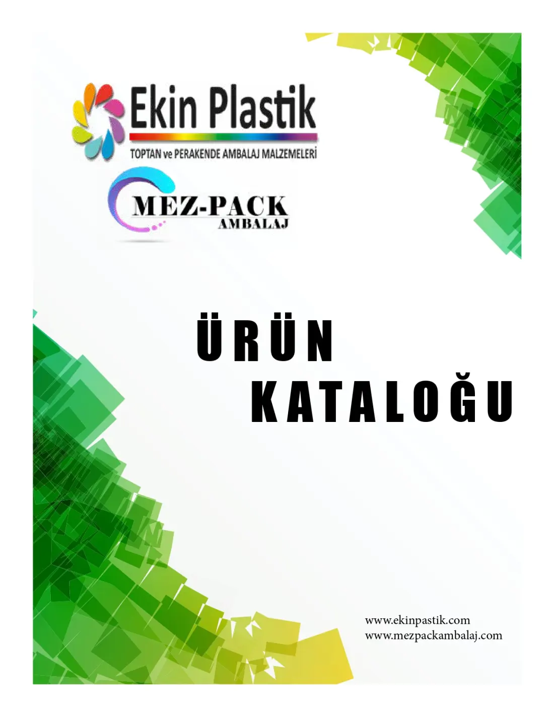 Ekin Plastik ürün kataloğu kapağı