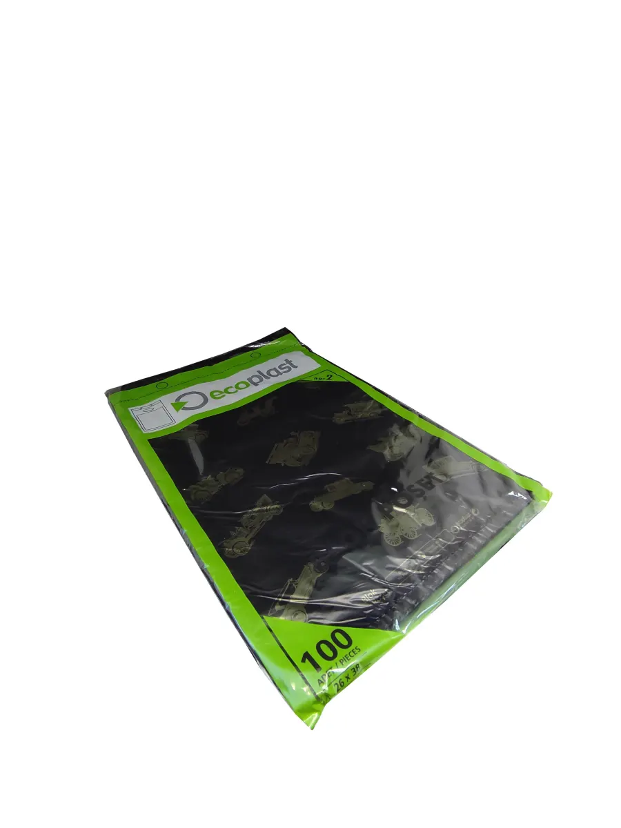 Ecoplast Baskılı Mini 2 Numara ( 26x38 ) Siyah