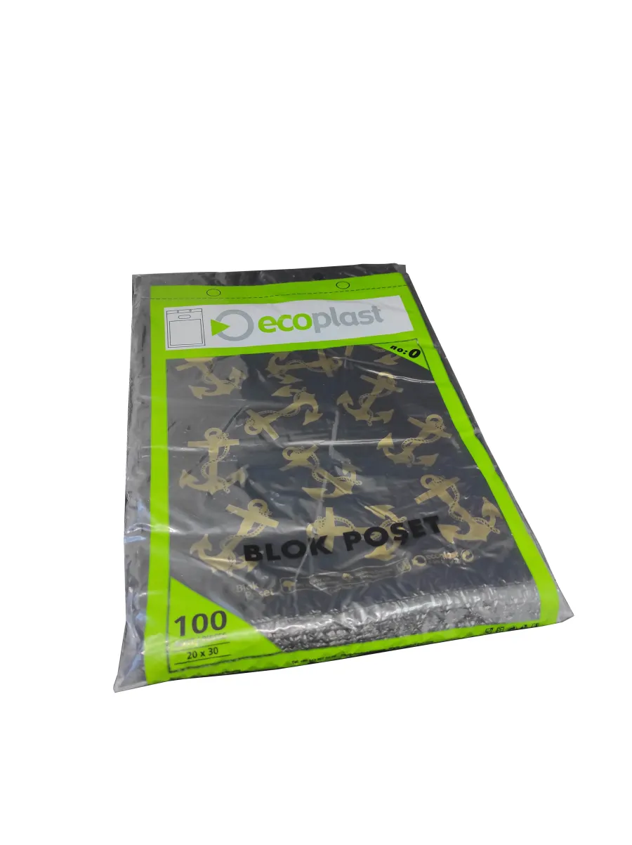 Ecoplast Baskılı Mini 0 Numara ( 20x30) Siyah