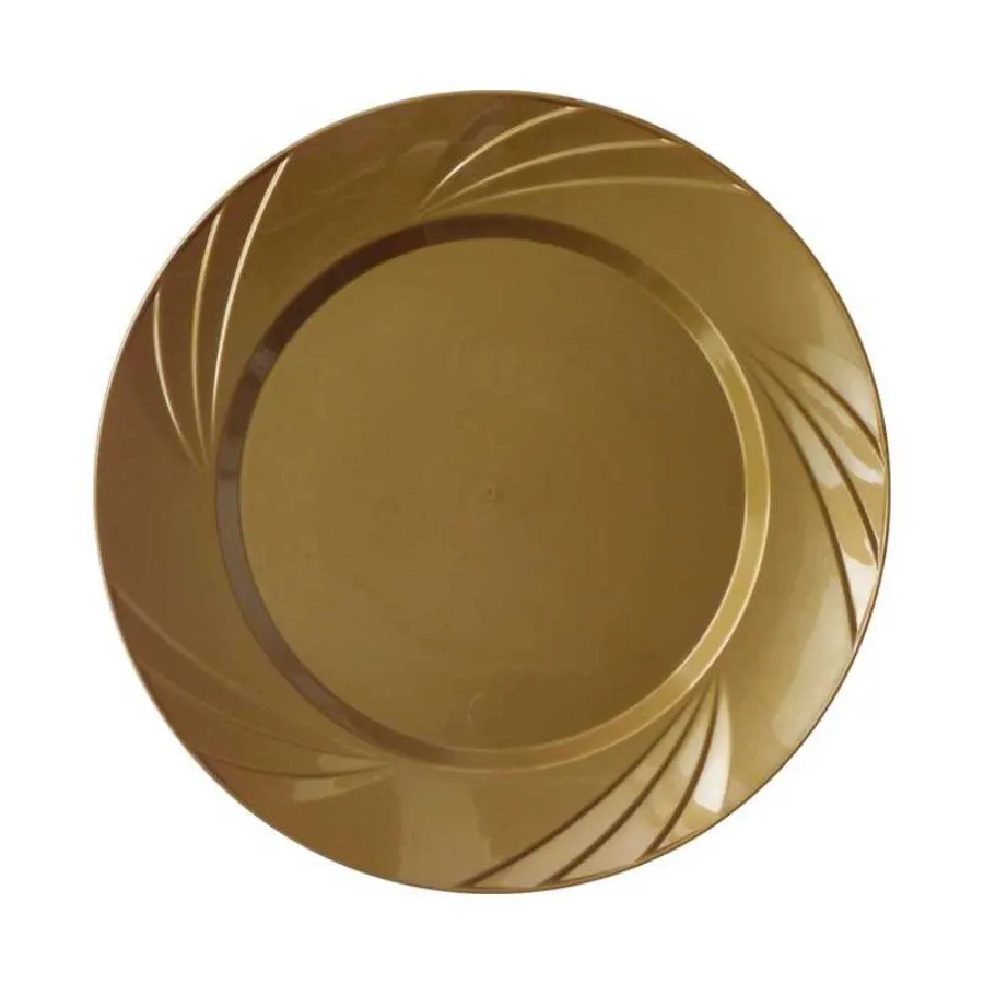 Plastik Gold Servis Tabağı