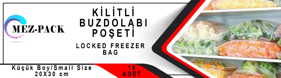 Mez-Pack Kilitli Buzdolabı Poşeti Küçük Boy