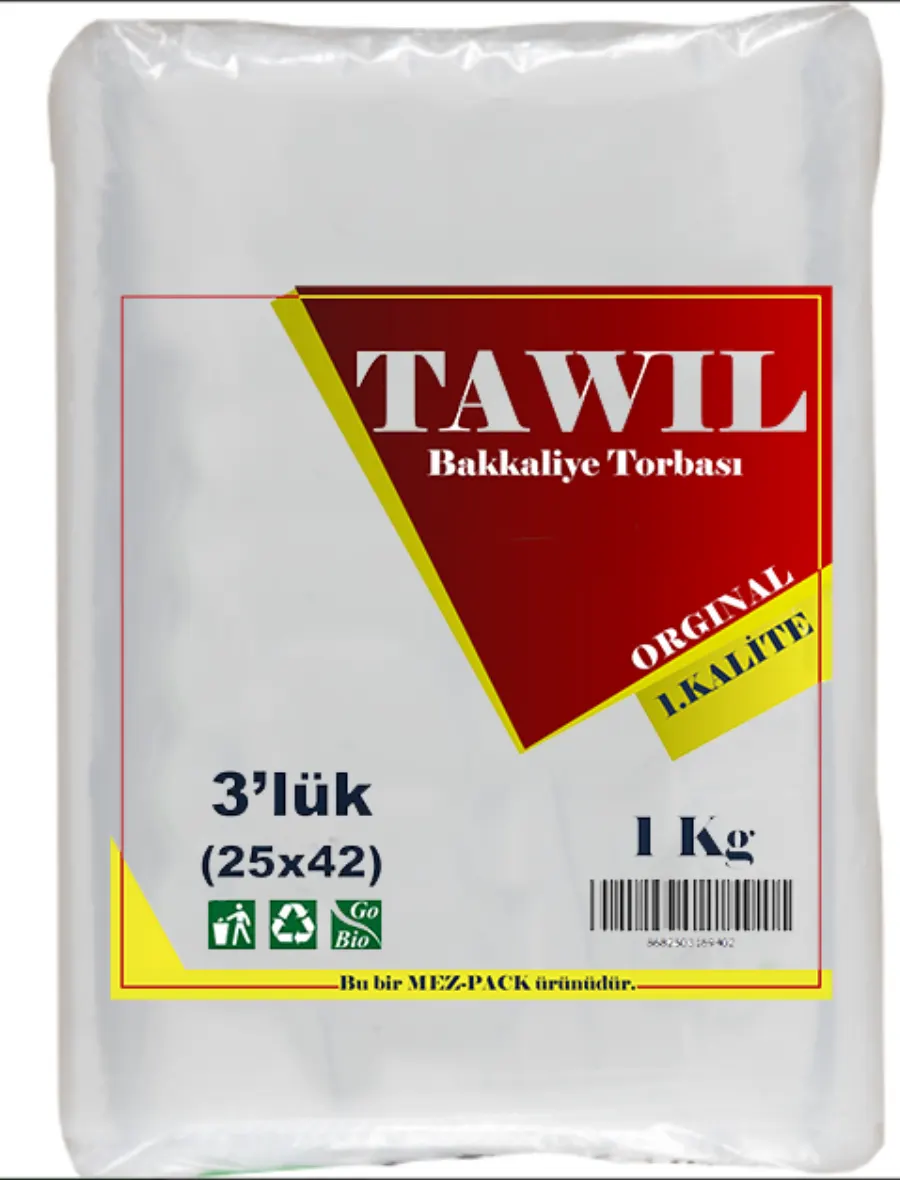 Tawıl 25x42 (3'lük) Naylon Torba