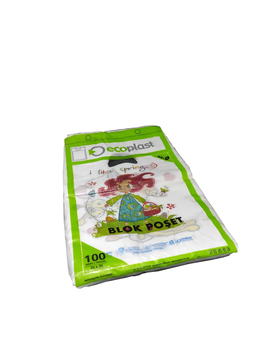 Ecoplast Baskılı Mini 0 Numara ( 20x30) Beyaz