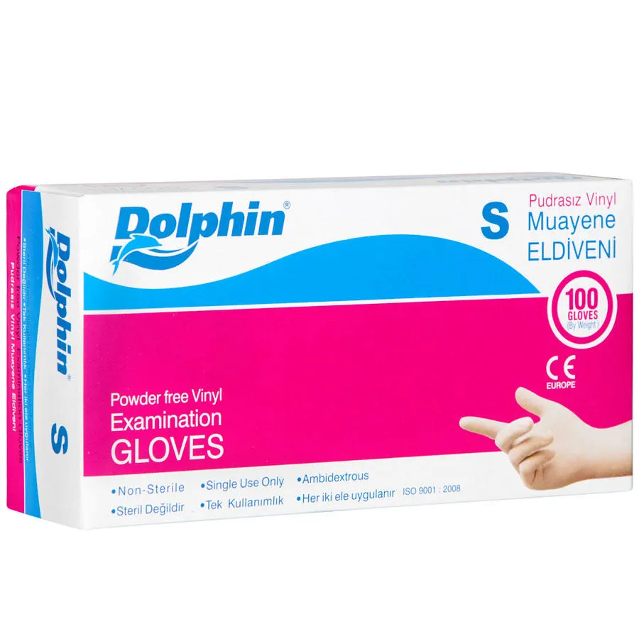 Dolphin Vinil Pudralı Eldiven Küçük Boy