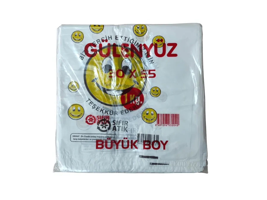Gülen Yüz Poşet Büyük Boy