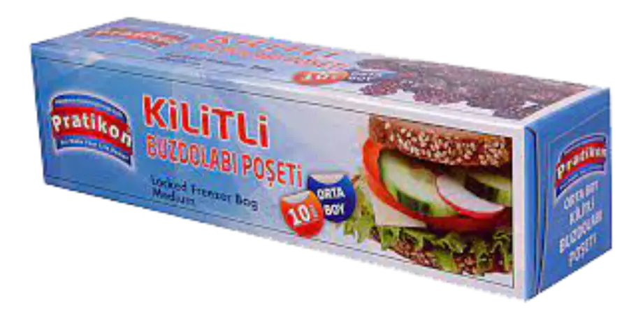 Pratikon Kilitli Buzdolabı Poşeti Orta Boy