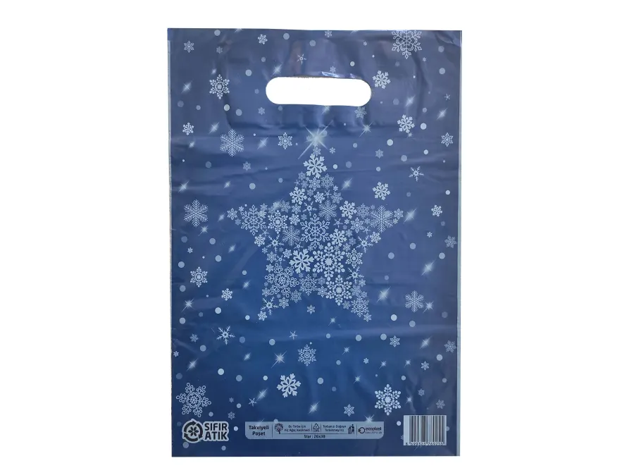 Ecoplast 26 x38 Desenli Takviyeli Poşet