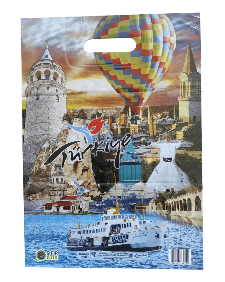 Ecoplast 60x70 Desenli Takviyeli Poşet