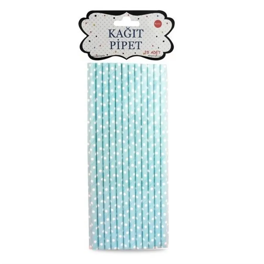 25'li Kağıt Pipet